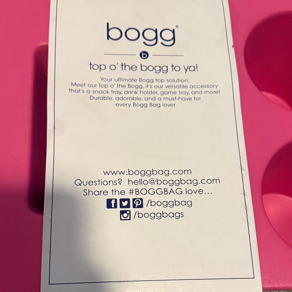 Bogg Bag top cover pink - Picture 2 of 4